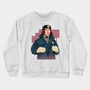 Frances McDormand - An illustration by Paul Cemmick Crewneck Sweatshirt